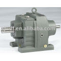 R series helical geared motor with double shaft